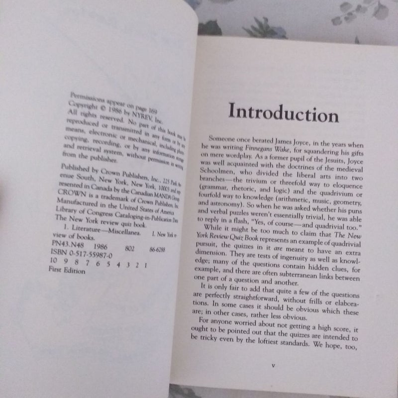 The New York Review Quiz Book