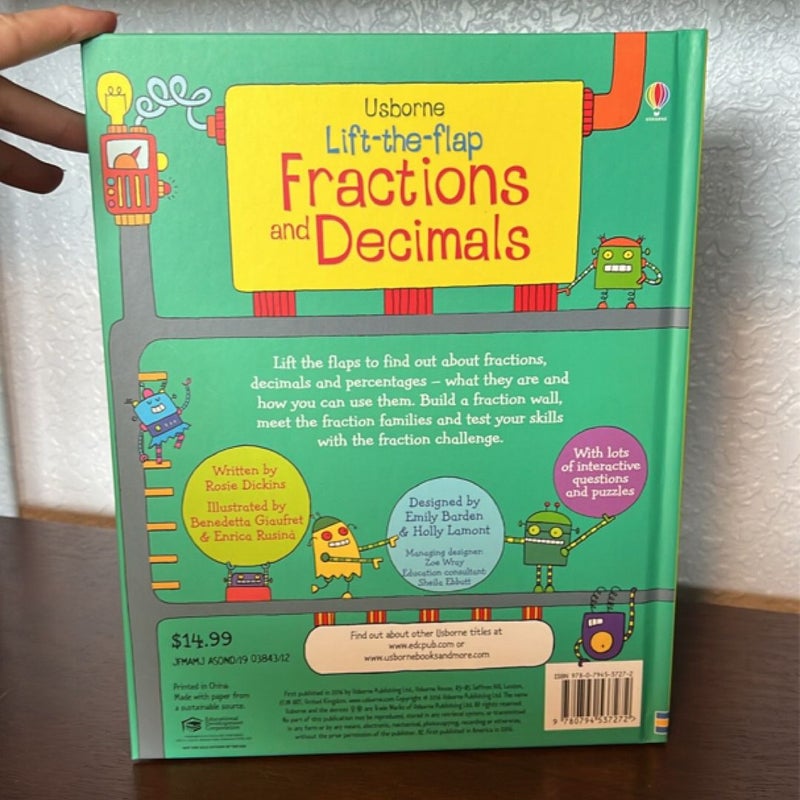 Lift-The-Flap Fractions and Decimals IR