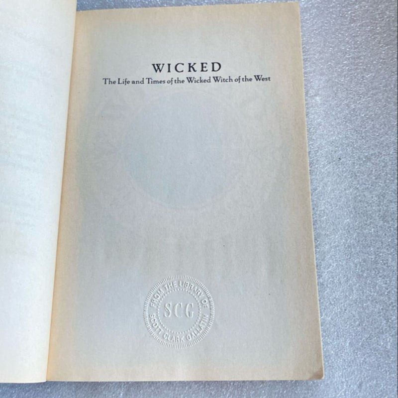 Wicked Musical Tie-In Edition