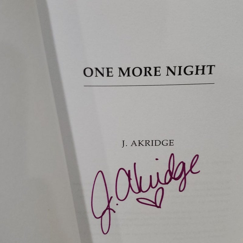 One Night and One More Night (signed)