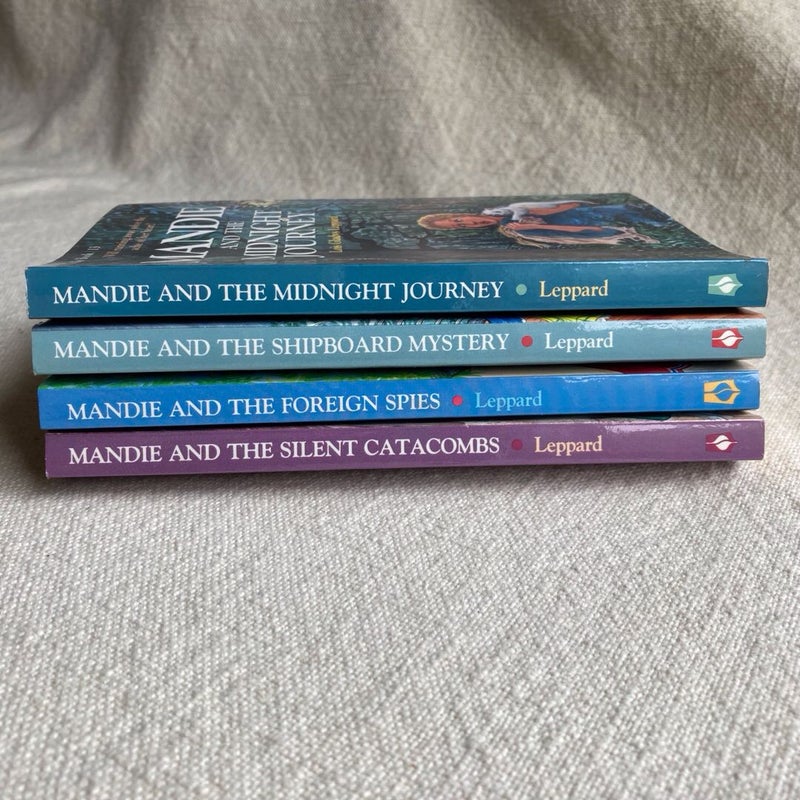 Mandie and the Midnight Journey, Shipboard Mystery, Foreign Spies, & Silent Catacombs 