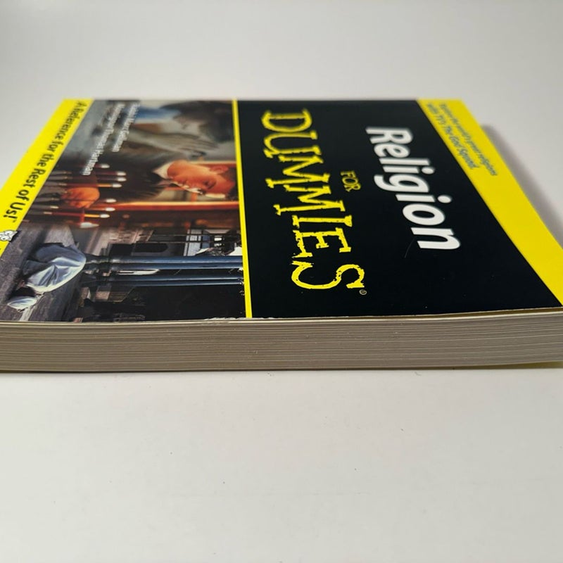 Religion for Dummies by Thomas Hartman & Marc Gellman (Good) Pre-owned Paperback