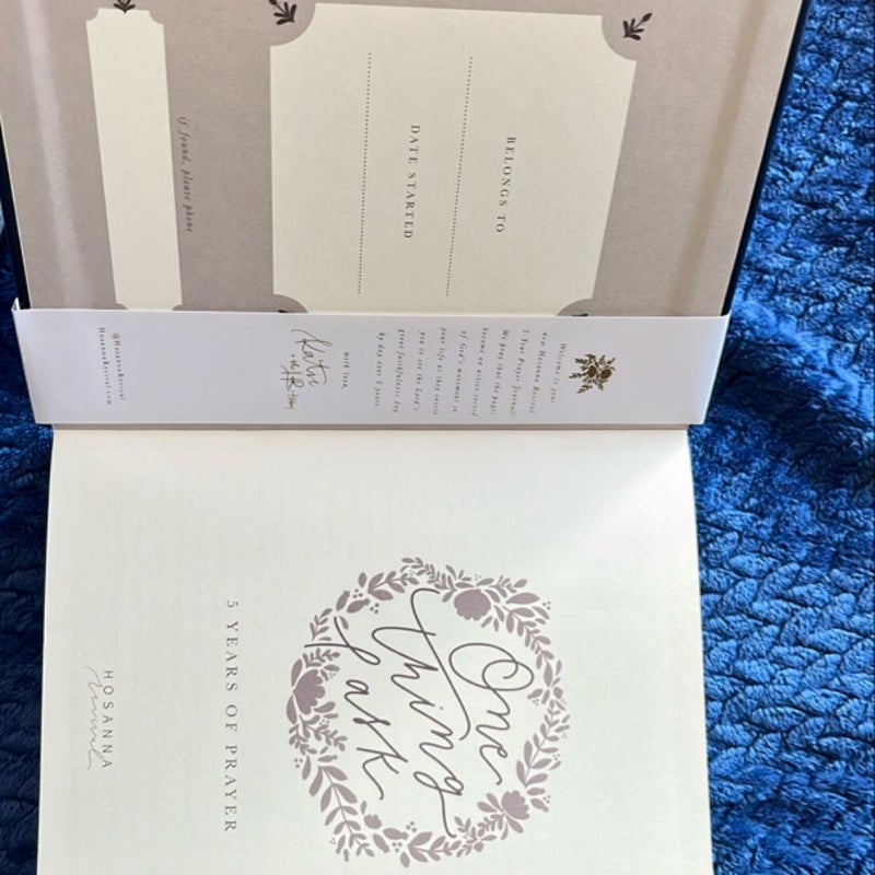 One Thing I Ask 5 Year Prayer Journal