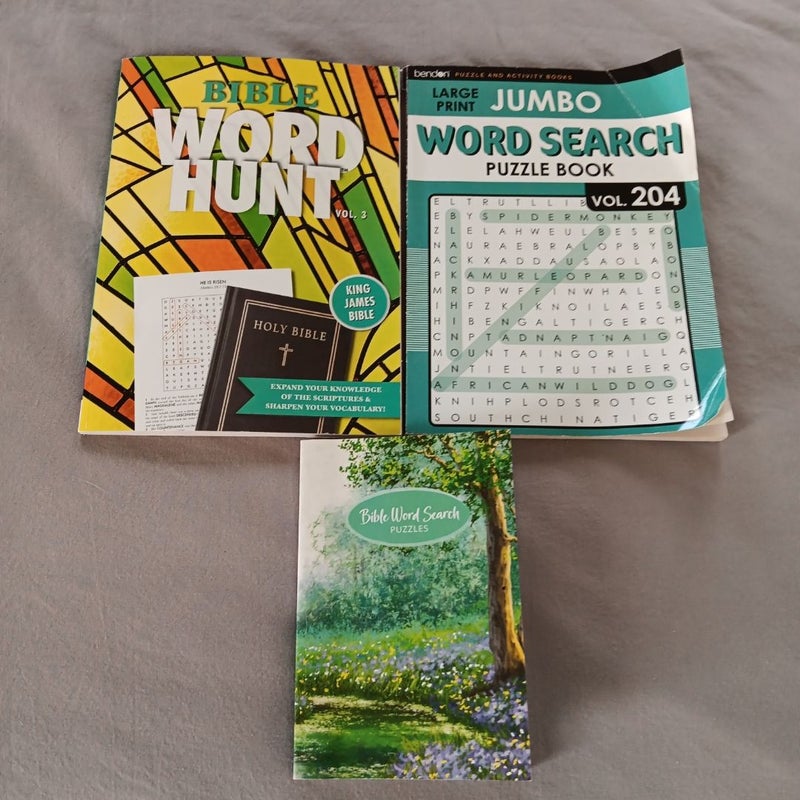 3 Word Search Books