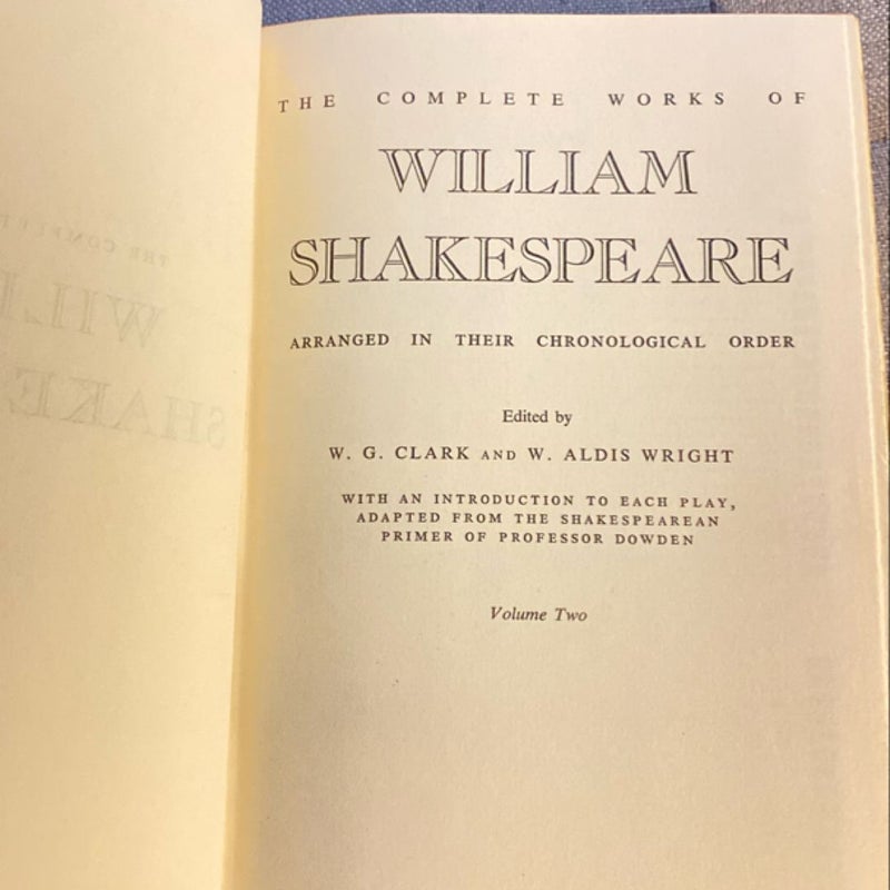 The Complete Works of William Shakespeare Vol. 1 and Vol.2