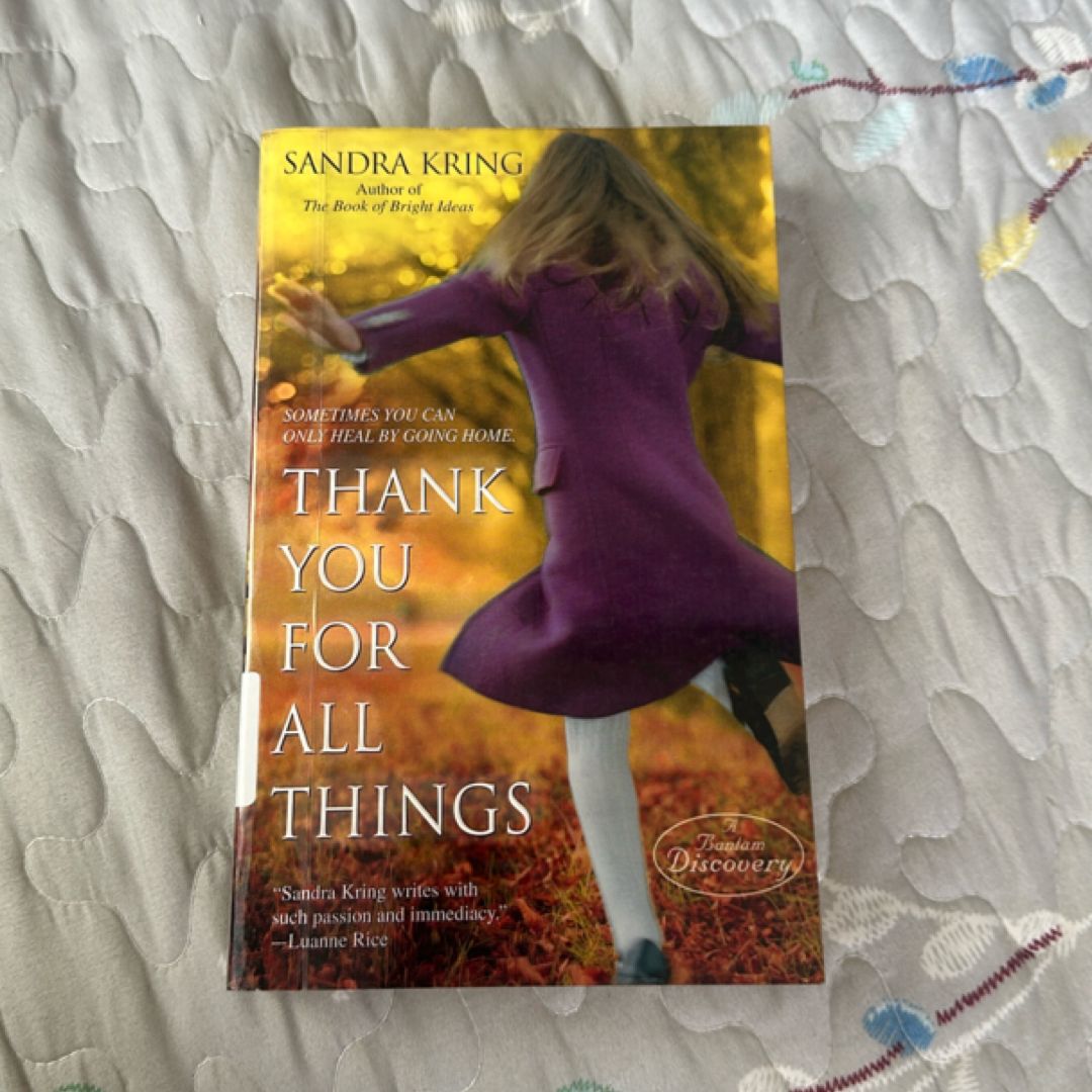 Thank You for All Things