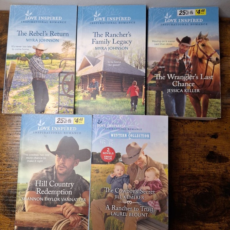 Rescuing Her Ranch included in lot of 10 love inspired books