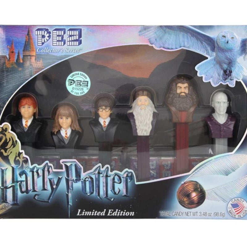 Harry Potter Pez Collector's Series Set & Nostalgics Impressions Harry Potter Quill/Ink Wizard's Writing Bundle