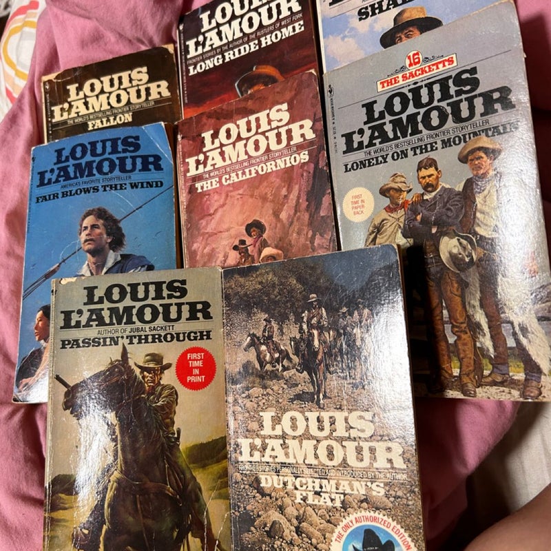 Lot of Louis L’amour Books - 8 Westerns