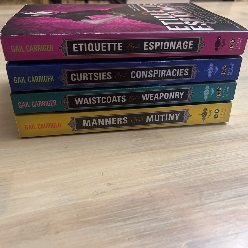 Finishing School (4 Book) Bundle: Etiquette & Espionage, Curtsie & Conspiracies, Waistcoats & Weaponry & Manners & Mutiny