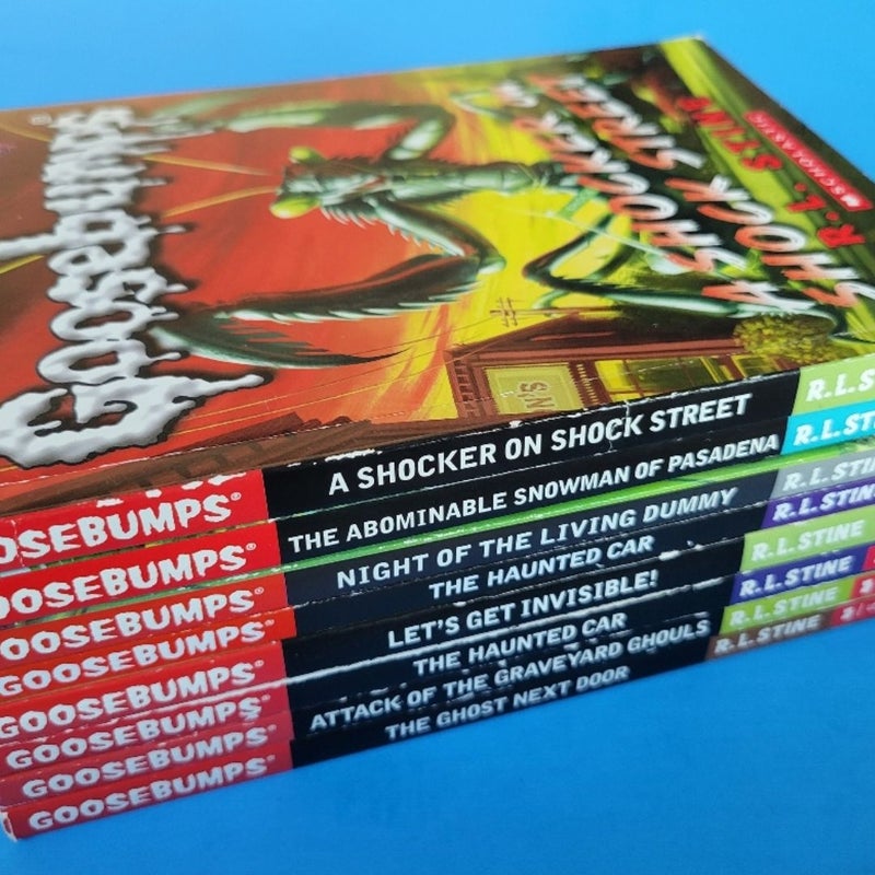 GOOSEBUMPS HORROR BOOK LOT OF 8 BY R.L. STINE ALL 2015 SCHOLASTIC 1ST EDITIONS