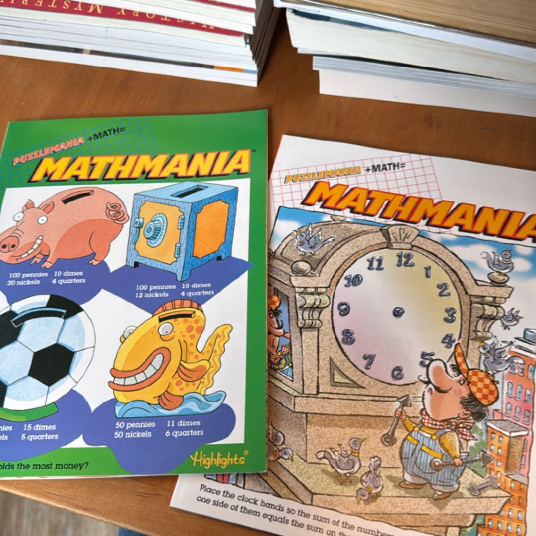 Mathmania Fun Math Puzzle Books