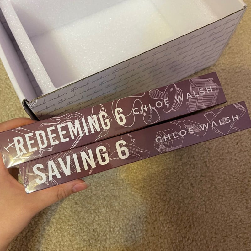 Saving 6 and Redeeming 6 by Eternal Embers with dust jackets