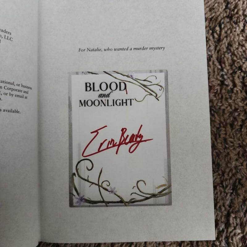 Blood and Moonlight (signed bookplate)