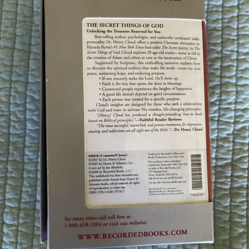 The Secret Things of God Audio Cassette Book