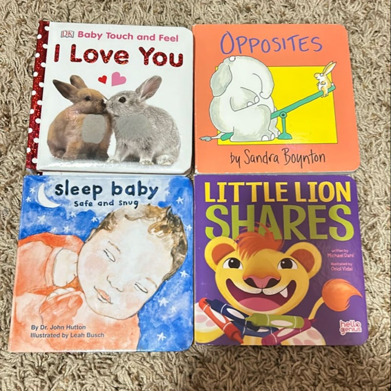 Baby Touch and Feel I Love You 4 Book Set