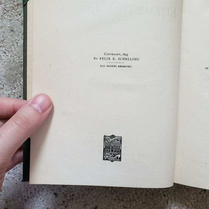 A Book of Elizabethan Lyrics (This Edition, 1895)