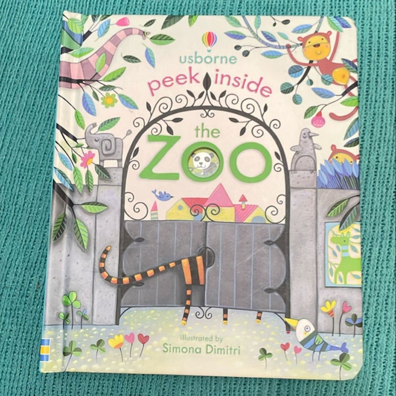 Usborne Peek Inside the Zoo