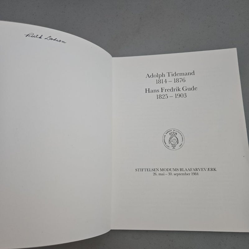 Adolph Tidemand & Hans Fredrik Gude Art Catalog Book