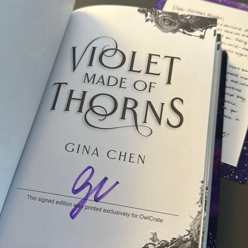 Violet Made of Thorns | Owlcrate Edition | Signed by Author 