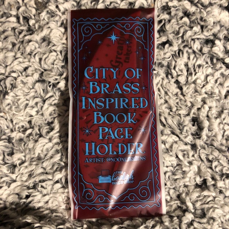 City Of Brass Book Page Holder
