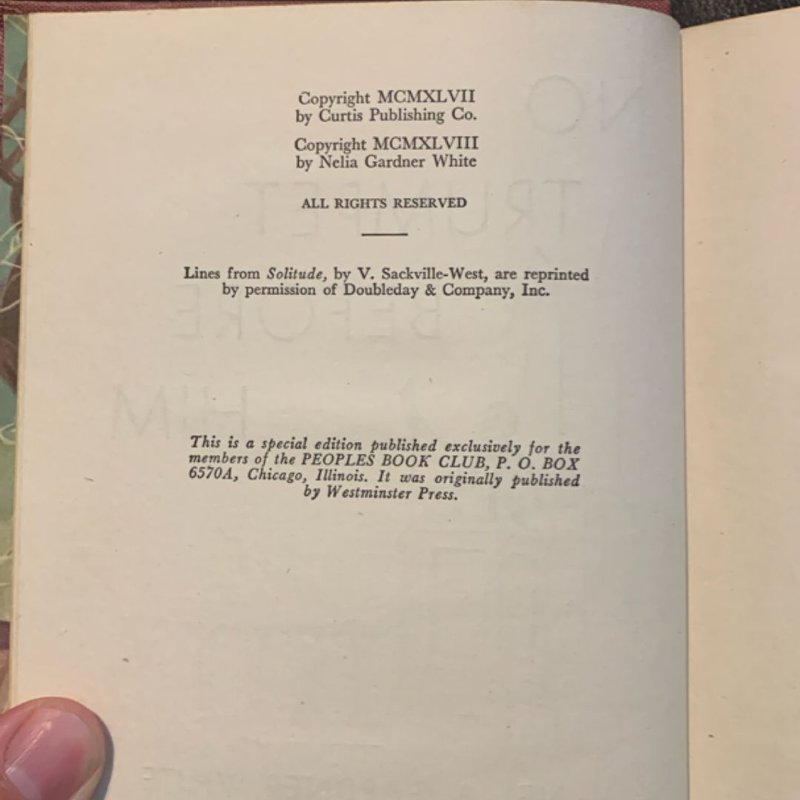 No Trumpet Before Him