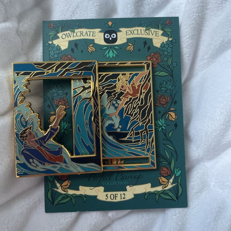 Perfect pairing Percy Jackson Owlcrate pin