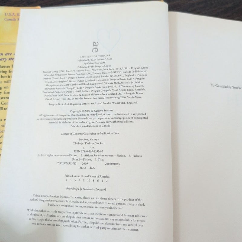 The Help (Signed, 1st Edition/printing)