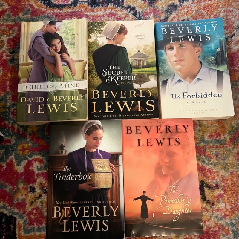 Lot of 5 PB Books By BEVERLY LEWIS