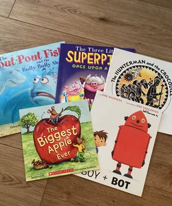 Bundle of (5) Mixed Paperback Books for Kids