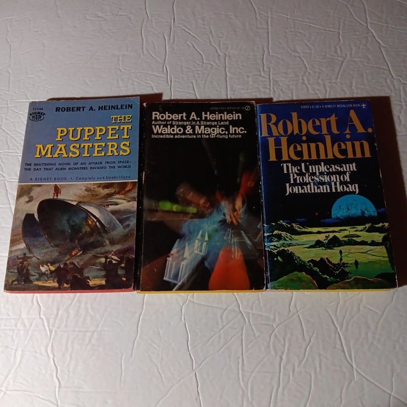 Robert A. Heinlein Lot of 3