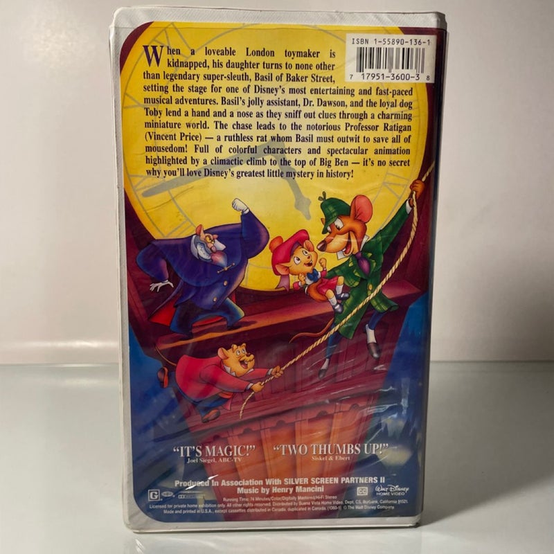 The Great Mouse Detective VHS (Black store Diamond Edition)