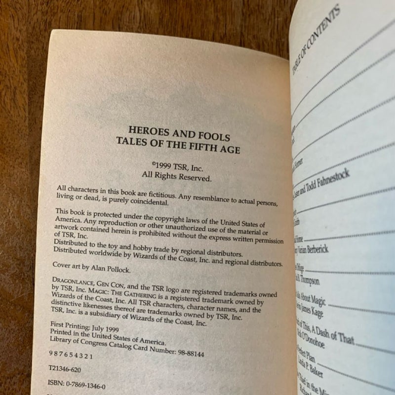 DragonLance Tales of the Fifth Age Trilogy: Relics and Omens, Heroes and Fools, Rebels and Tyrants, All First Edition First Printing