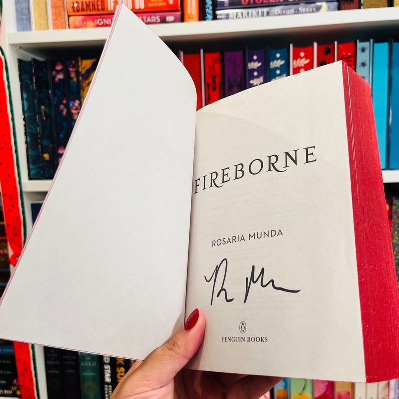 Fireborne SIGNED FIRST ED BOOKISH SIGNS AND MORE SPECIAL EDITION
