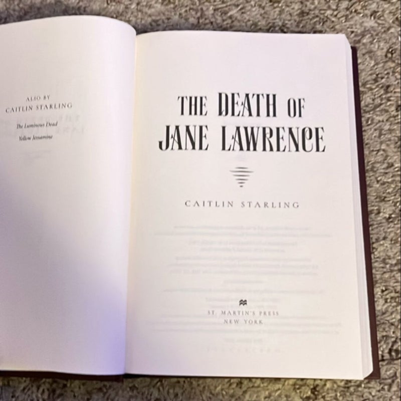 The Death of Jane Lawrence