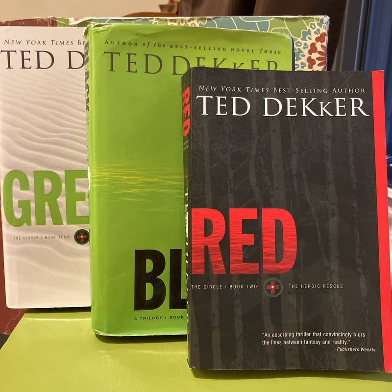 Trilogy Set: Green, Black, Red (3 books)