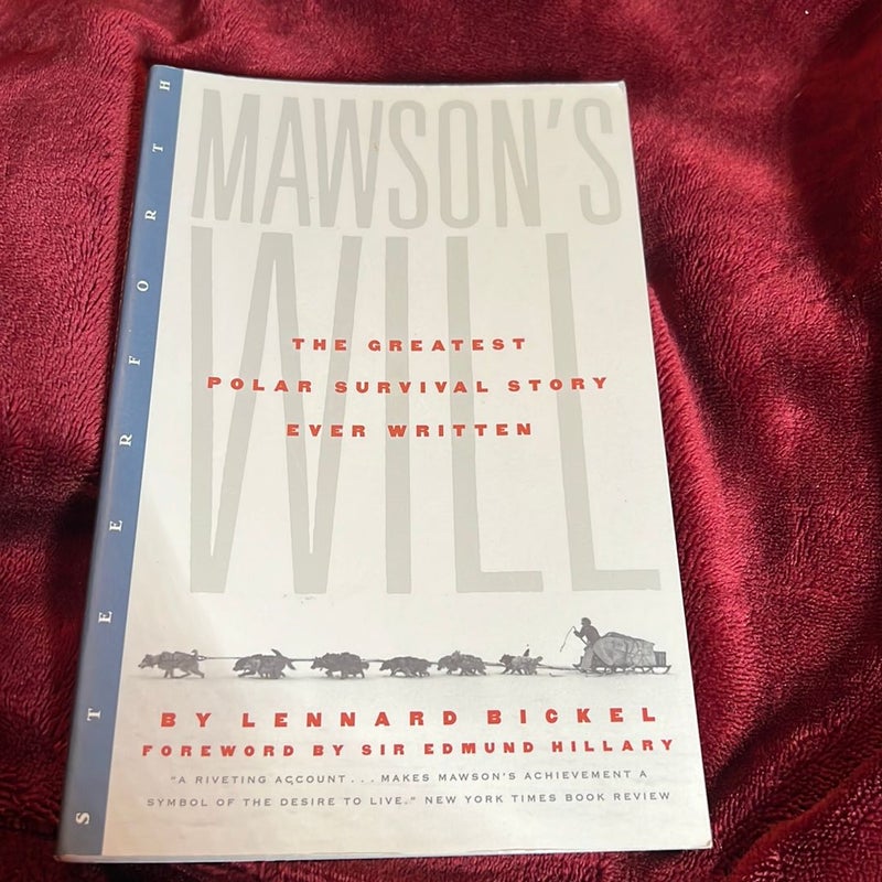 Mawson's Will