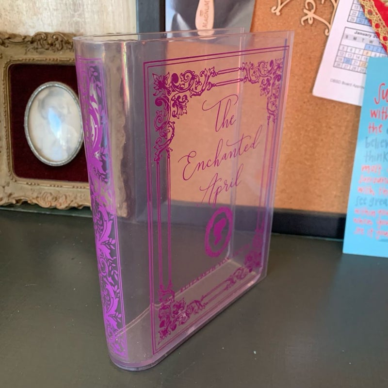 The Enchanted April Acrylic Book Vase