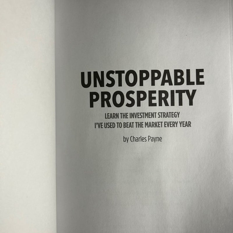 Unstoppable Prosperity