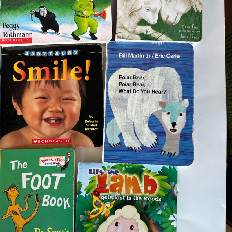 Children’s Board Book Lot (10) Nursery School Preschool Baby Kids Sensory