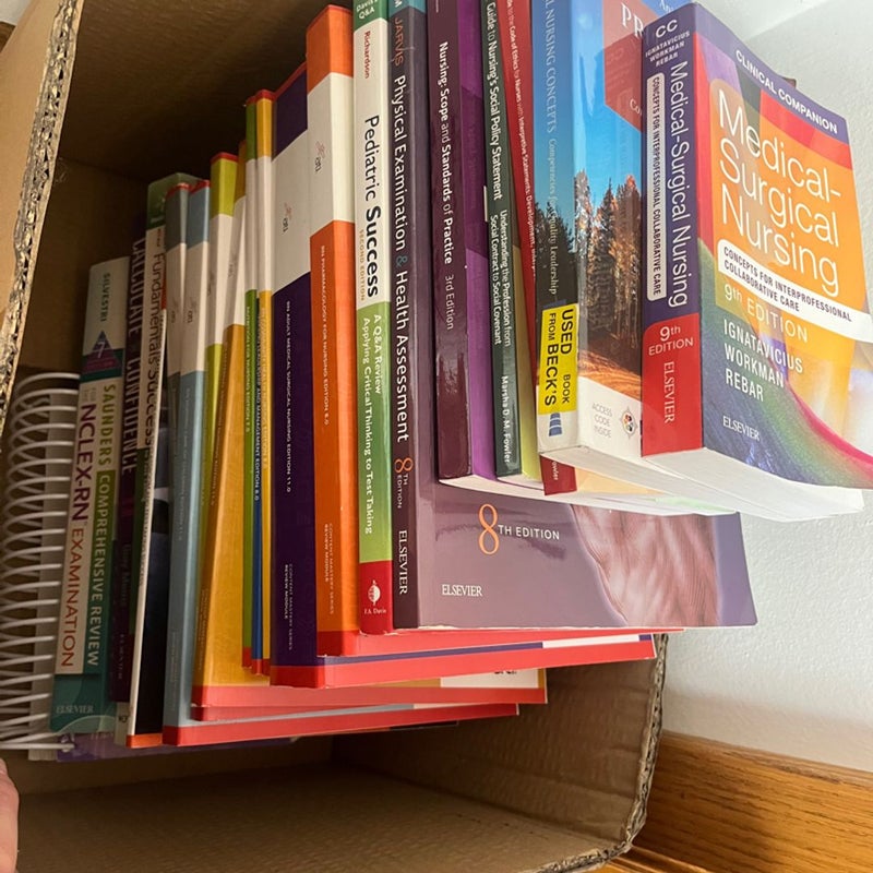 Nursing book lot