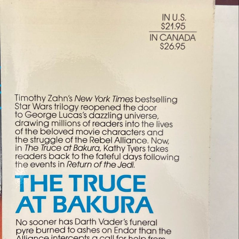 Star Wars The Truce at Bakura (First Edition First Printing)