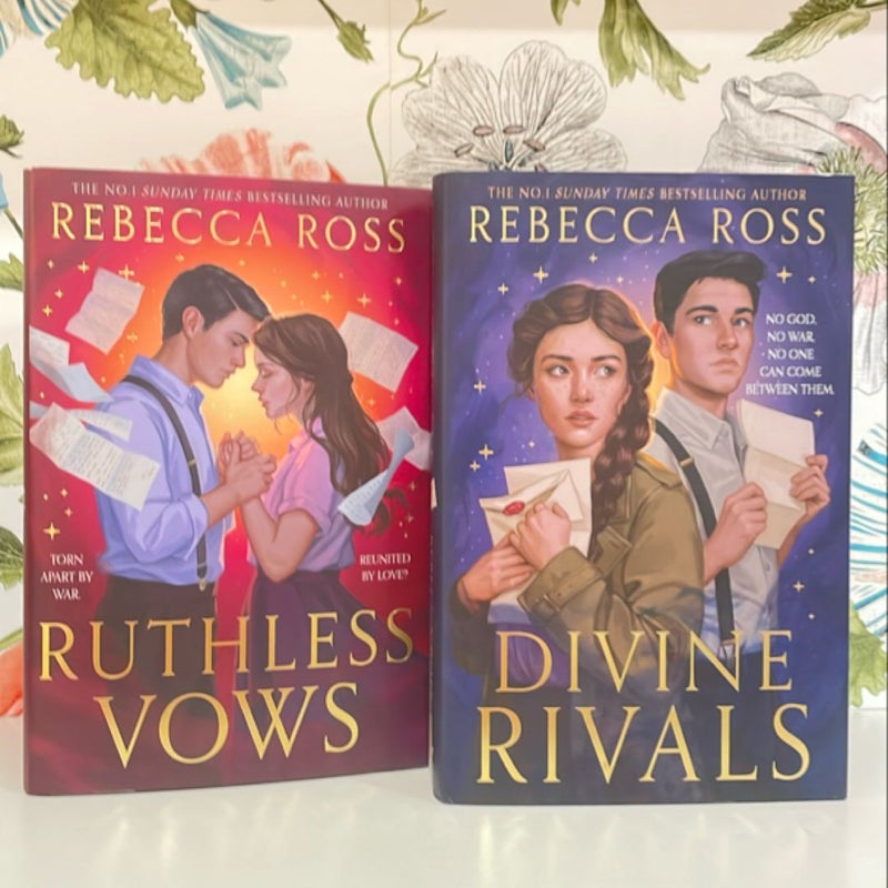 UK Hardcovers Divine Rivals and Ruthless Vows