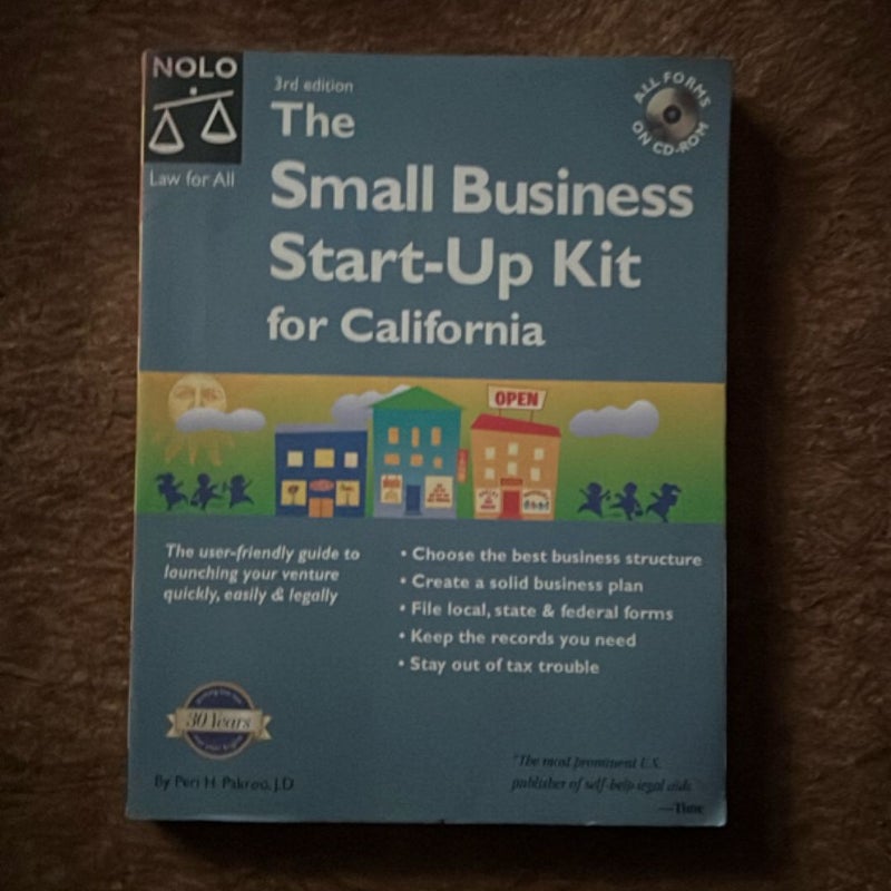 The small business start-up kit for California