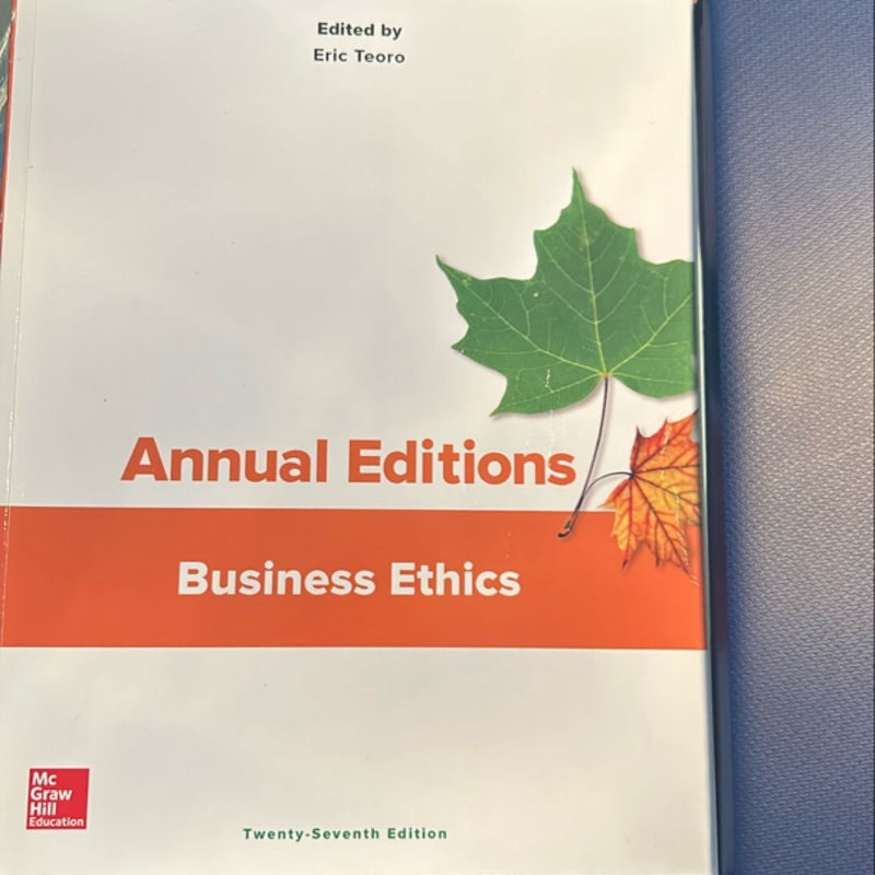 Annual Editions: Business Ethics, 27/e