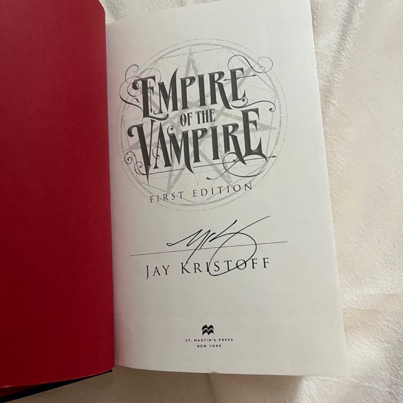 Empire of the Vampire (Signed 1st Edition)