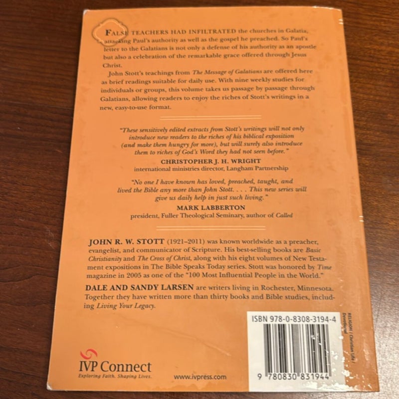Reading Galatians with John Stott