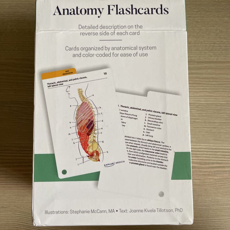 Anatomy Flashcards: 300 Flashcards with Anatomically Precise Drawings and Exhaustive Descriptions + 10 Customizable Bonus Cards and Sorting Ring for Custom Study