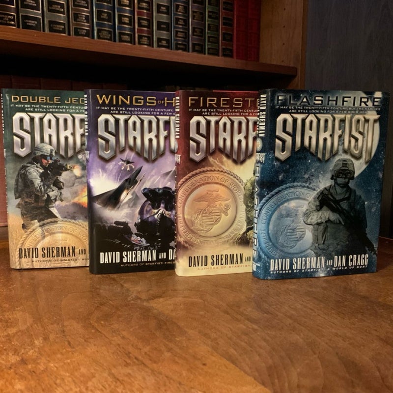 Starfist Final 4 Books: 11-14, Flashfire, Firestorm, Wings of Hell, Double Jeopardy