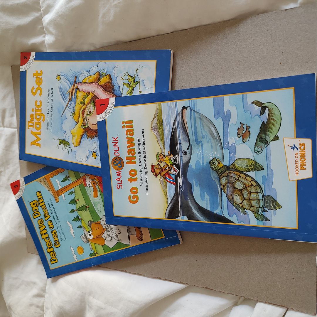3 Hooked On Phonics Books 